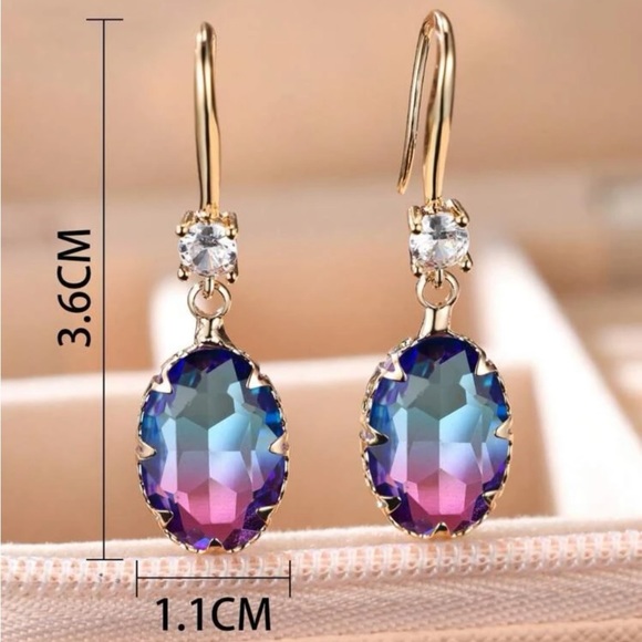 New color block earrings - Picture 4 of 4